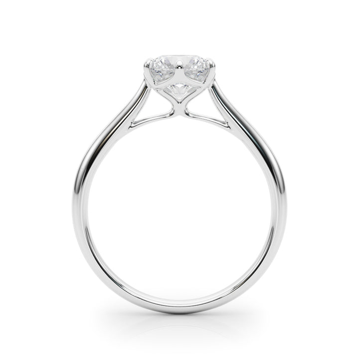 1.0 CT Round Diamond Solitaire Engagement Ring
