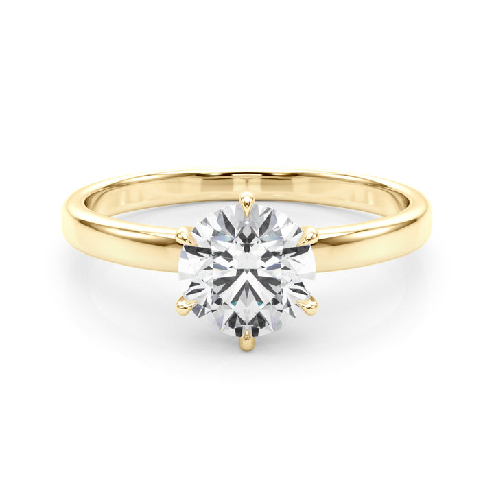 14K Yellow Gold 1ct Diamond Solitaire Engagement Ring