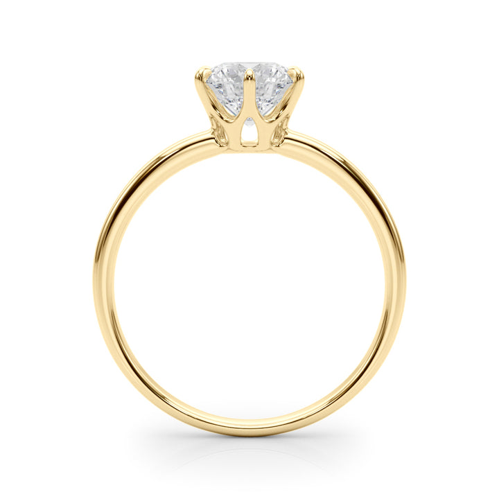 14K Yellow Gold 1ct Diamond Solitaire Engagement Ring