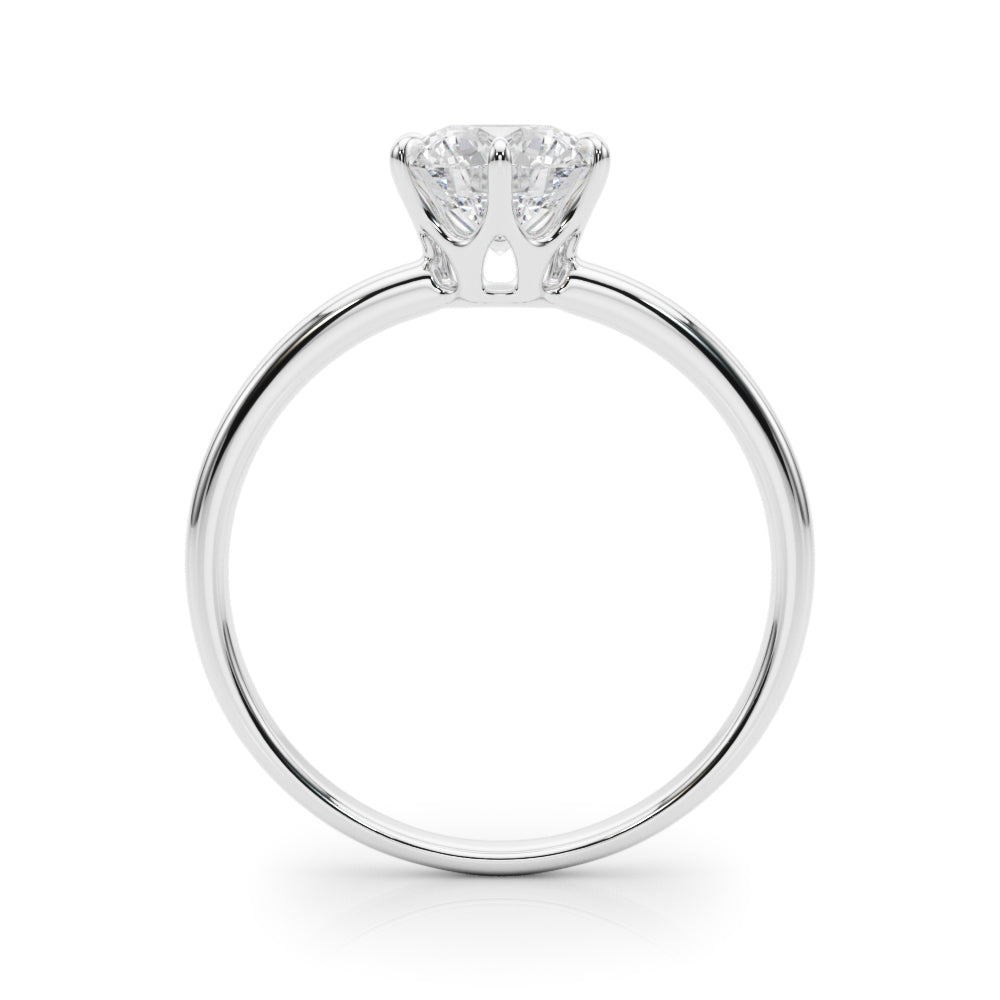 1.0 CT Round Diamond Solitaire Engagement Ring