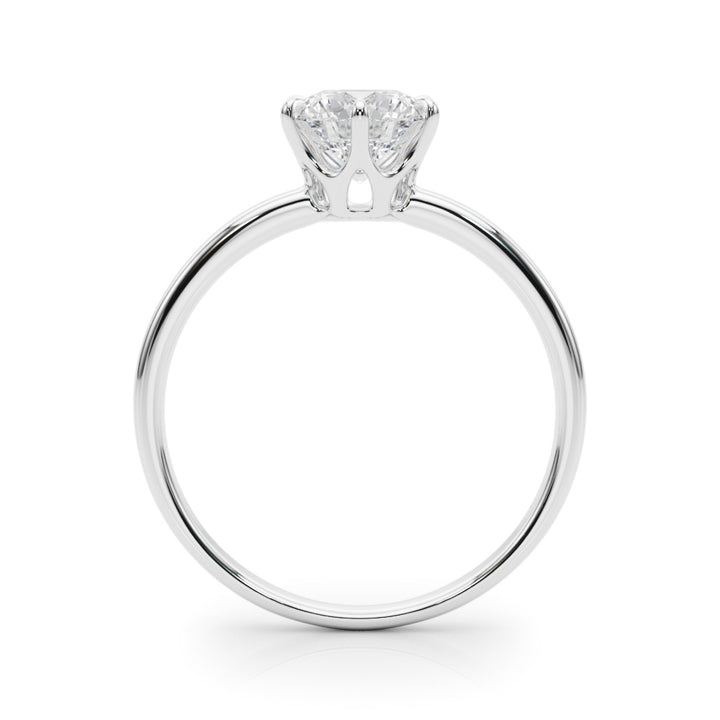 1.0 CT Round Diamond Solitaire Engagement Ring