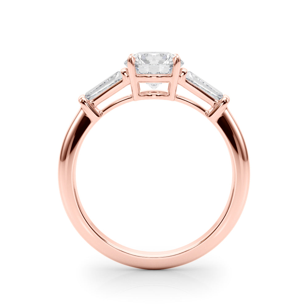 18K Rose Gold Diamond Engagement Ring 1.5ctw