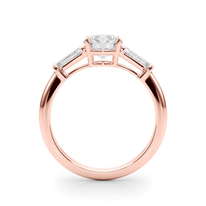 18K Rose Gold Diamond Engagement Ring 1.5ctw