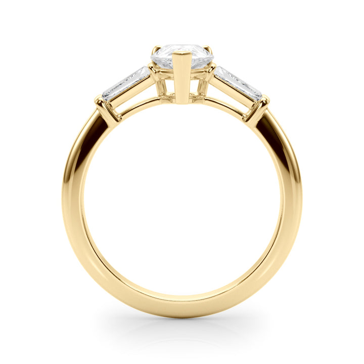 14K Yellow Gold 1/2 ct tw Fancy Shape Diamond Engagement Ring