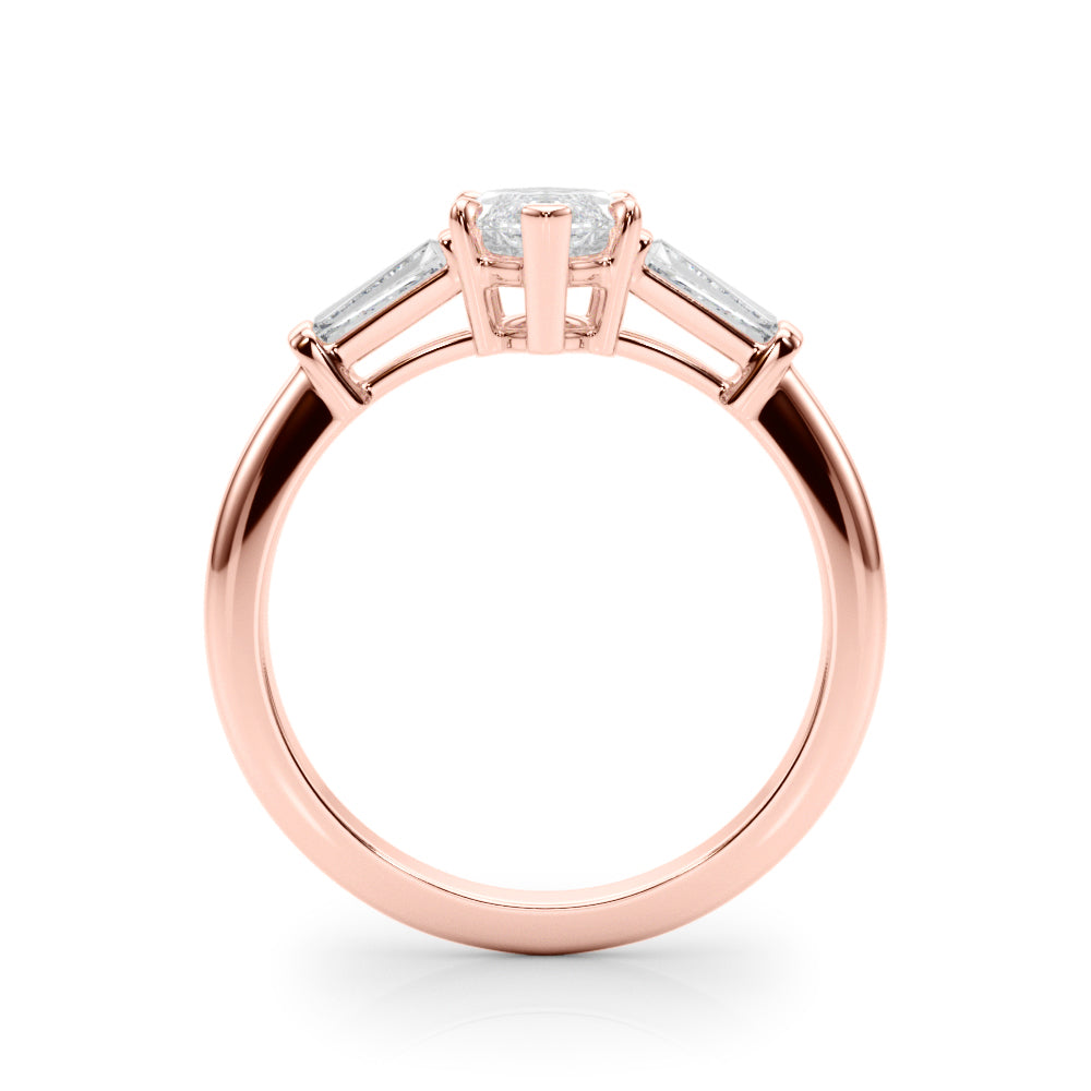 Rose Gold Marquise Diamond Ring 0.69ctw