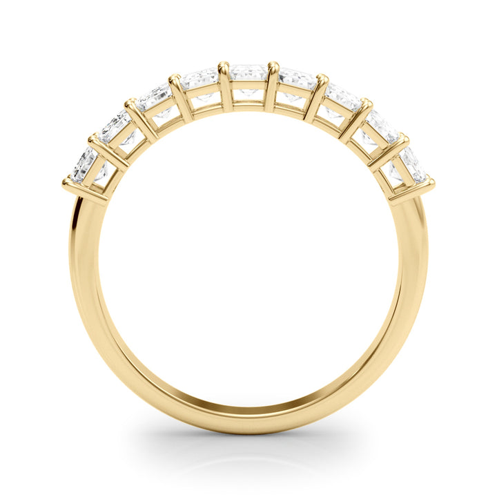 14K Yellow Gold Multi-Diamond Emerald Ring