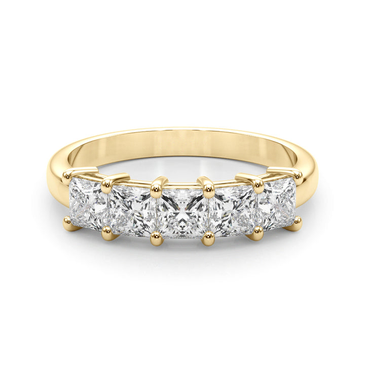18K Yellow Gold Multi-Diamond Wedding Ring
