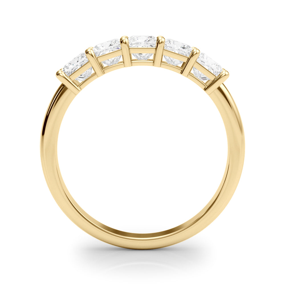 18K Yellow Gold Multi-Diamond Wedding Ring