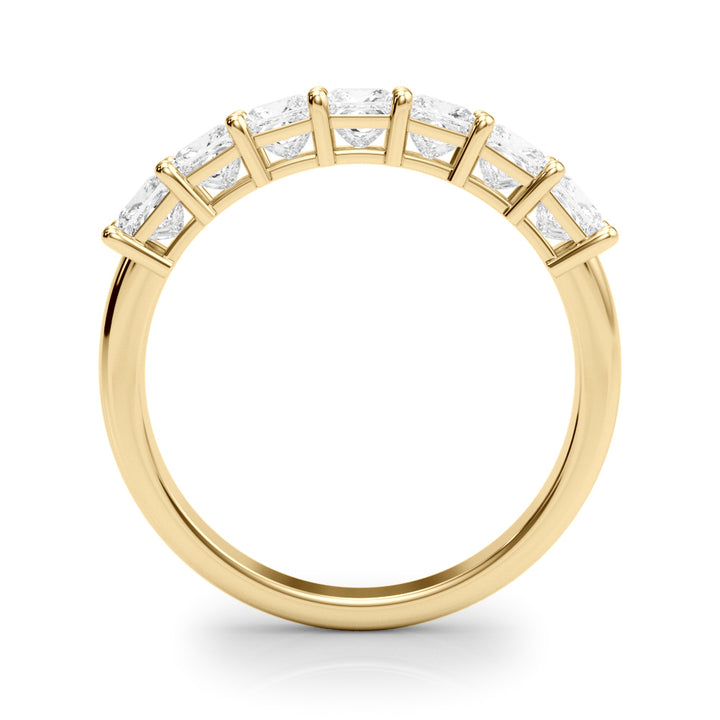 14K Yellow Gold Multi-Diamond Square Engagement Ring