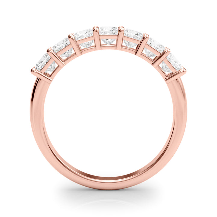 14K Rose Gold 7-Stone Diamond Engagement Ring