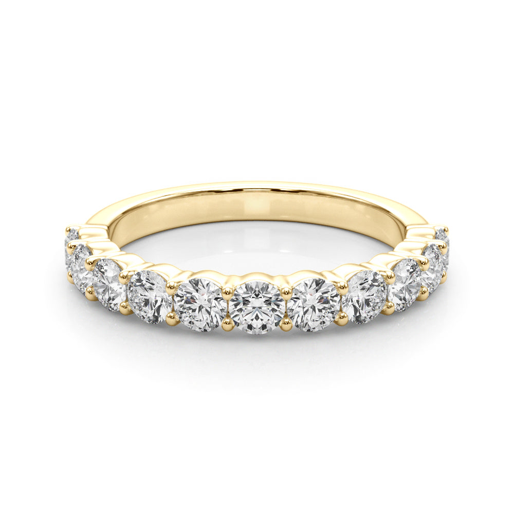 14K Yellow Gold Diamond Wedding Band Ring