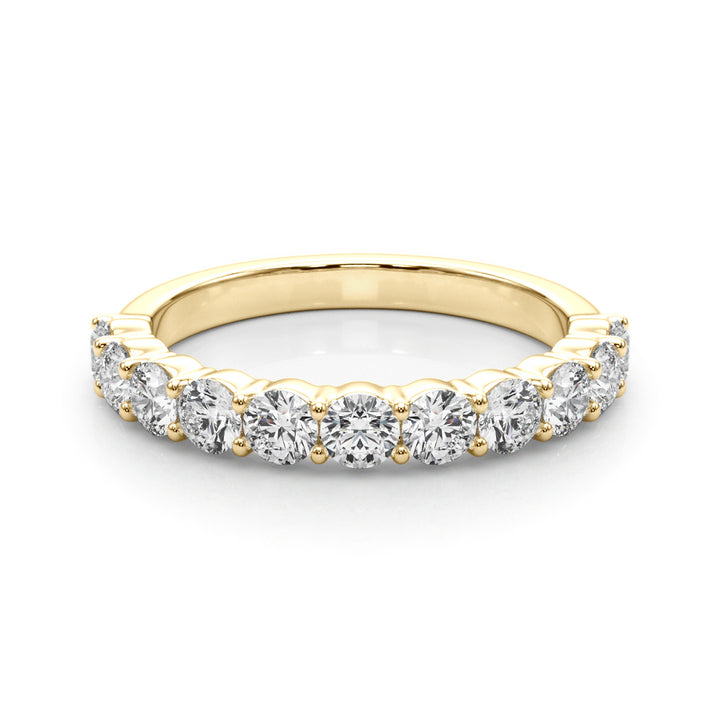 14K Yellow Gold Diamond Wedding Band Ring