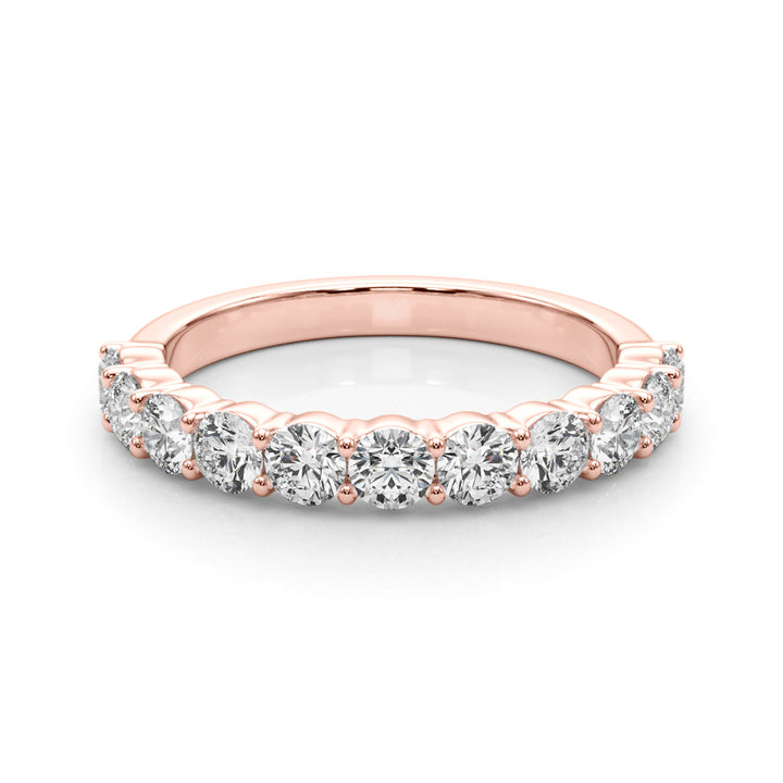 14K Rose Gold Multi-Stone Diamond Engagement Ring