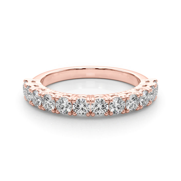 14K Rose Gold Round Diamond Engagement Ring