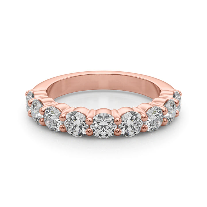9-Stone Lab Diamond 14K Rose Gold Ring