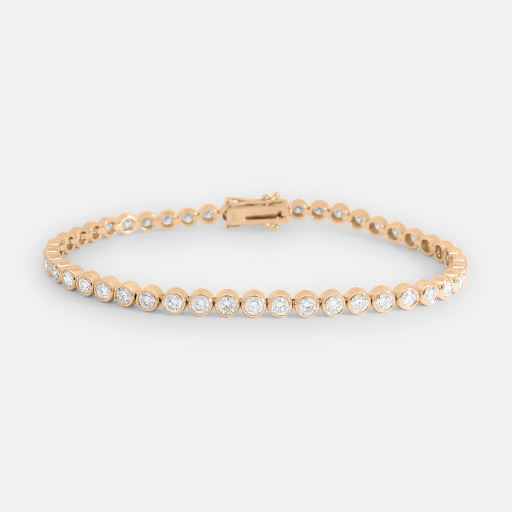 Brilliant Round Bezel Tennis Bracelet