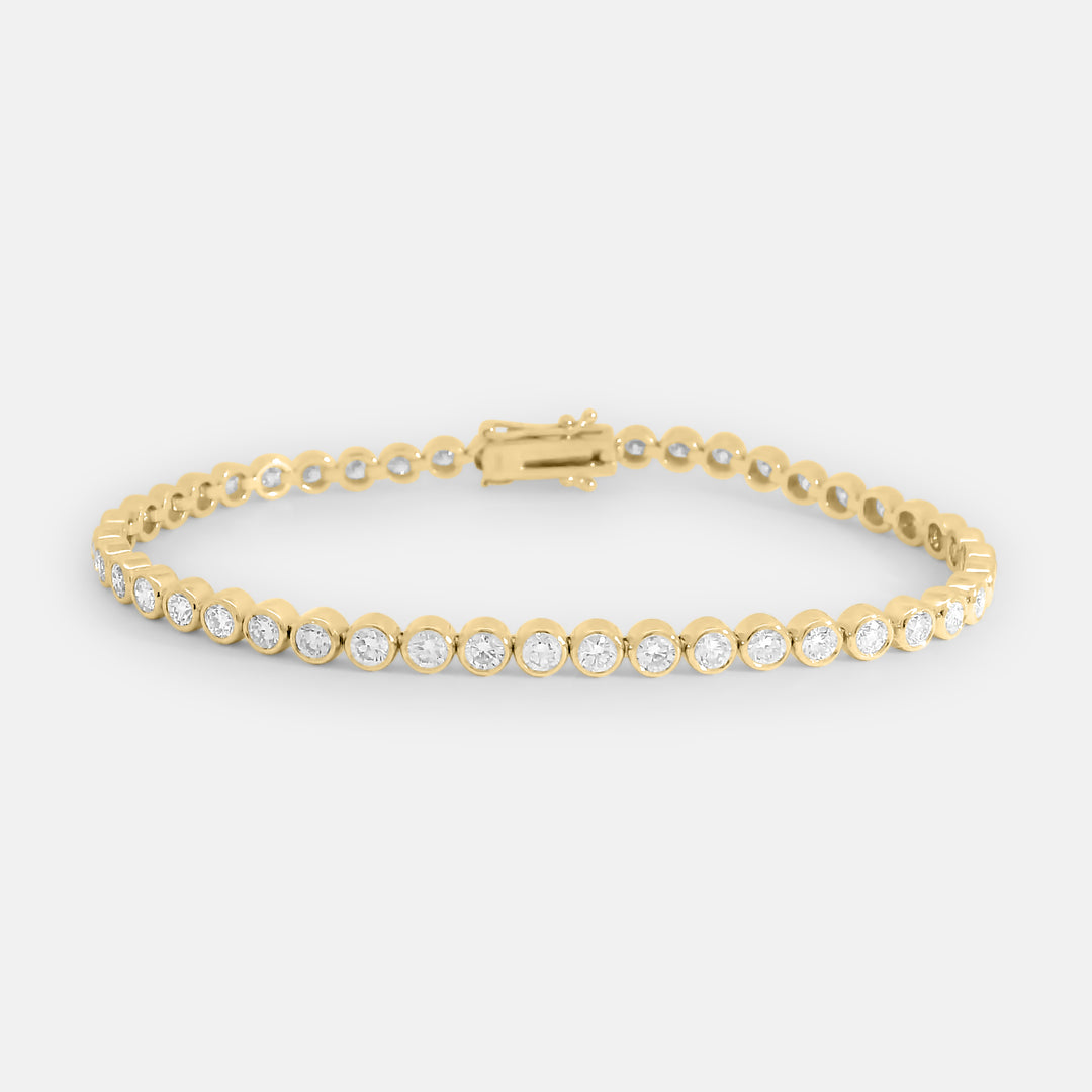 Brilliant Round Bezel Tennis Bracelet