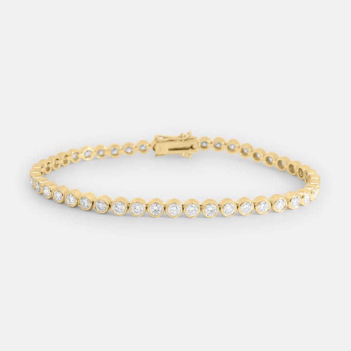 Brilliant Round Bezel Tennis Bracelet