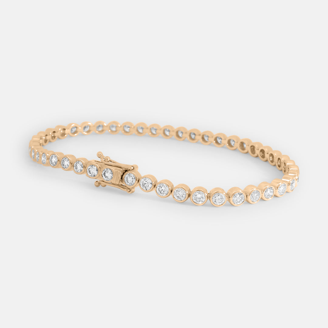 Brilliant Round Bezel Tennis Bracelet