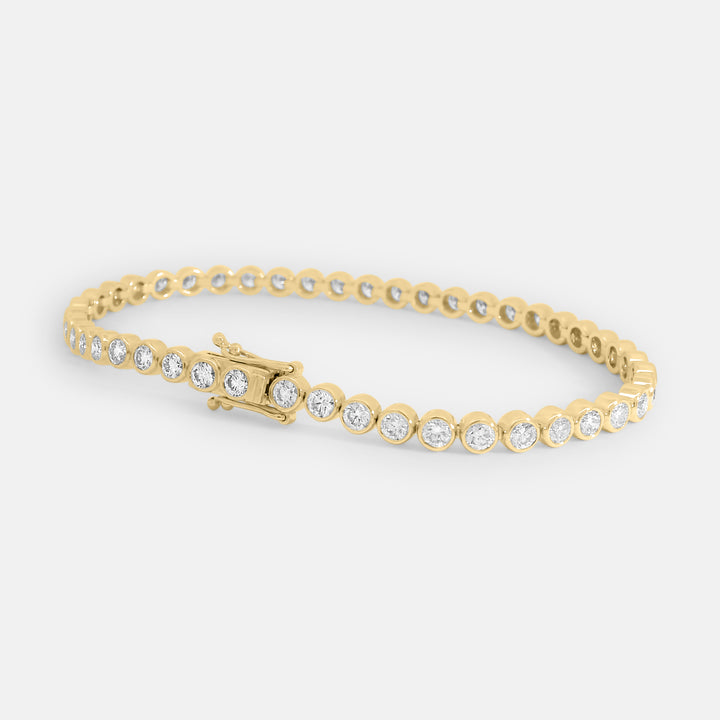 Brilliant Round Bezel Tennis Bracelet