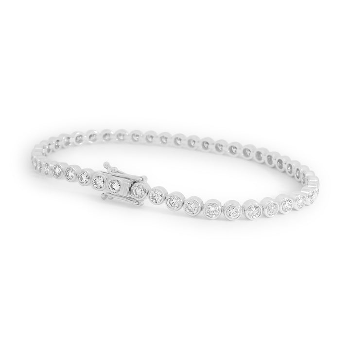 Brilliant Round Bezel Tennis Bracelet