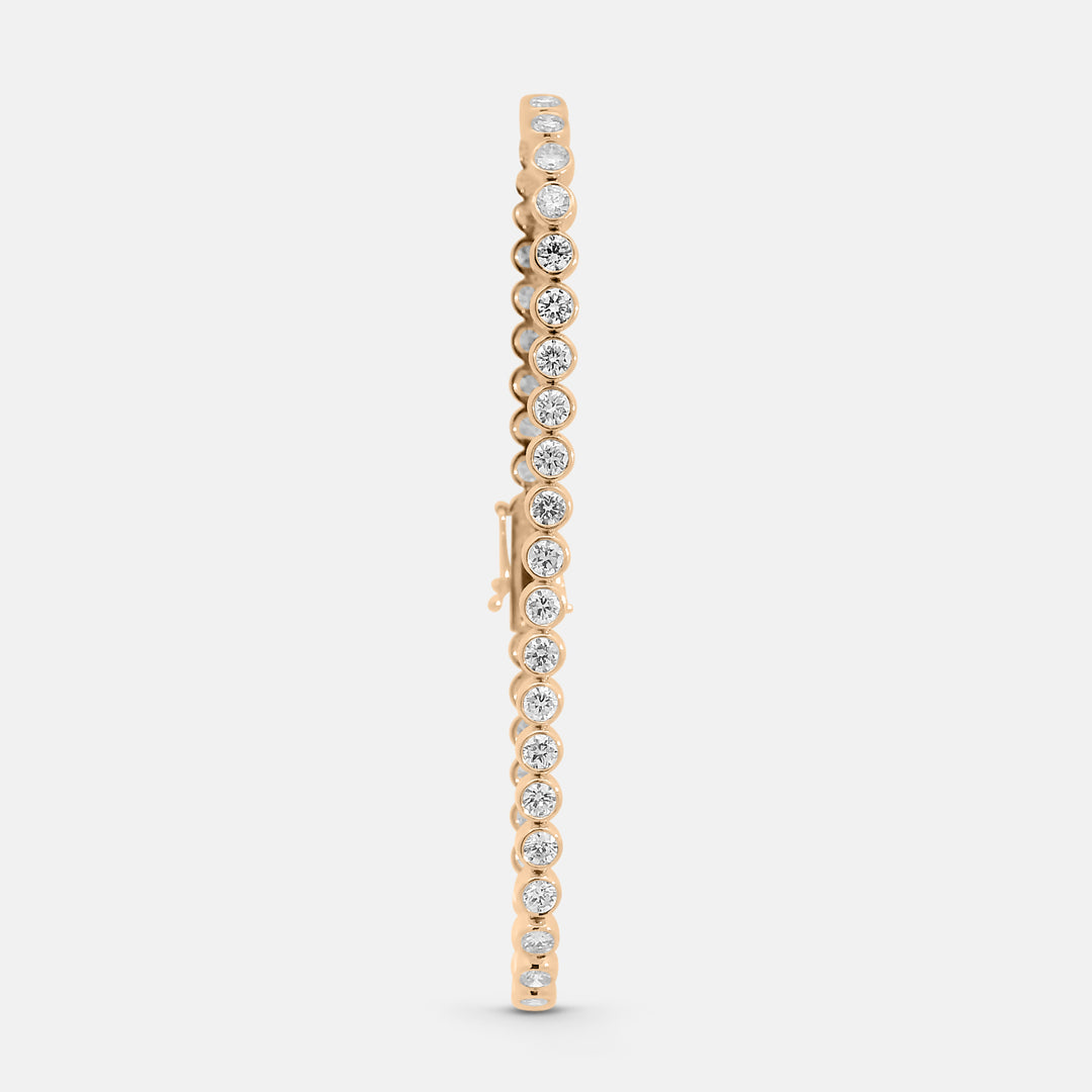 Brilliant Round Bezel Tennis Bracelet