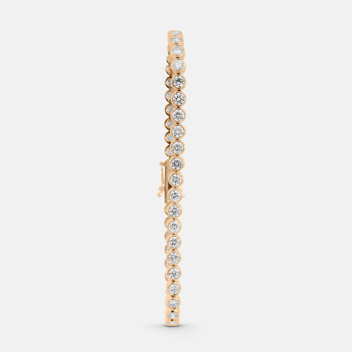 Brilliant Round Bezel Tennis Bracelet