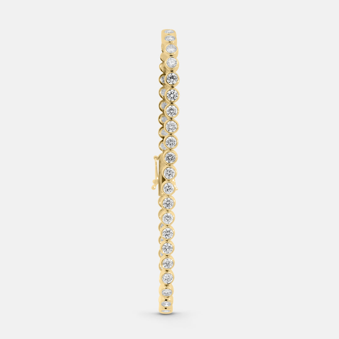Brilliant Round Bezel Tennis Bracelet