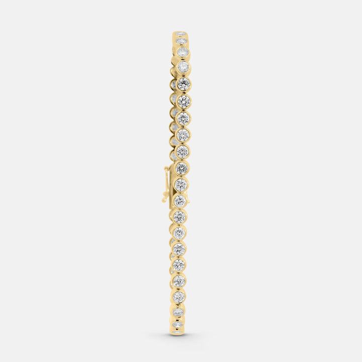Brilliant Round Bezel Tennis Bracelet