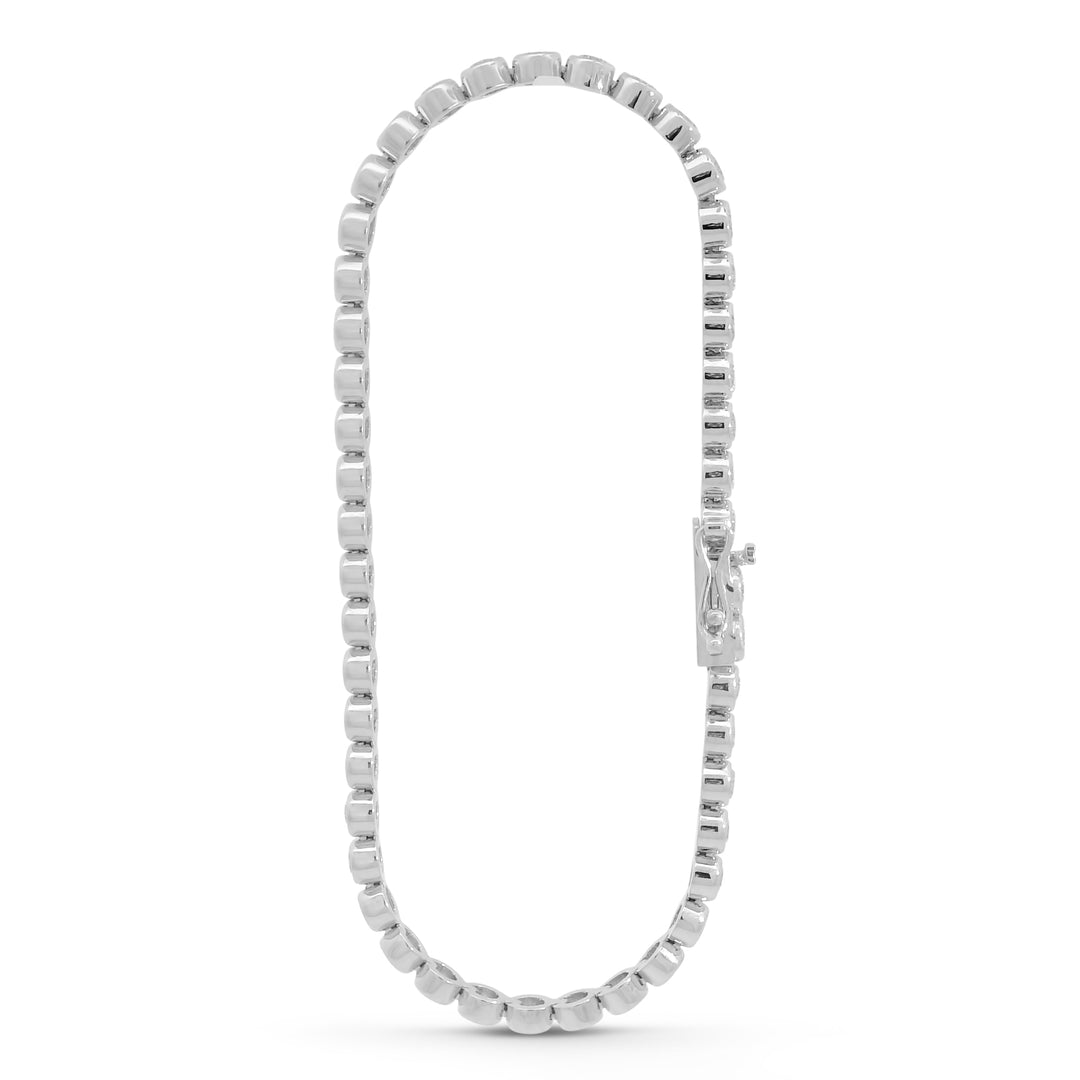 Brilliant Round Bezel Tennis Bracelet