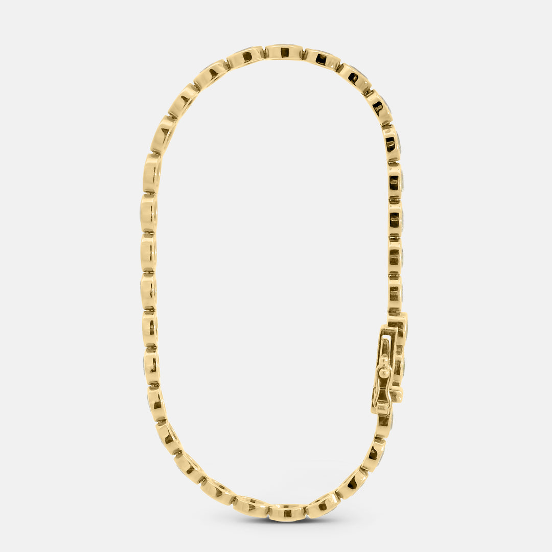 Oval Bezel Tennis Bracelet