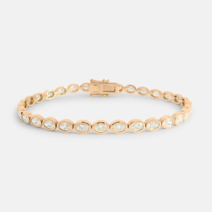 Oval Bezel Tennis Bracelet