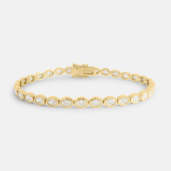 Oval Bezel Tennis Bracelet