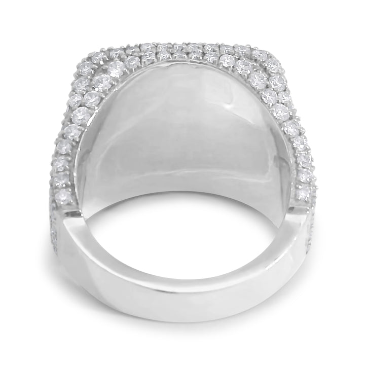 Full Pave Diamond Signet Ring