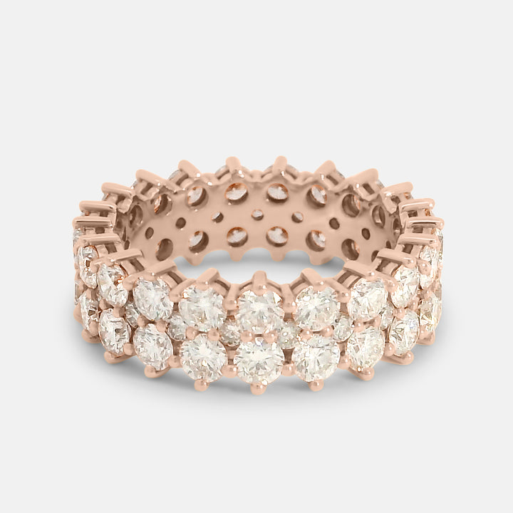 Three Rows Diamond Ring