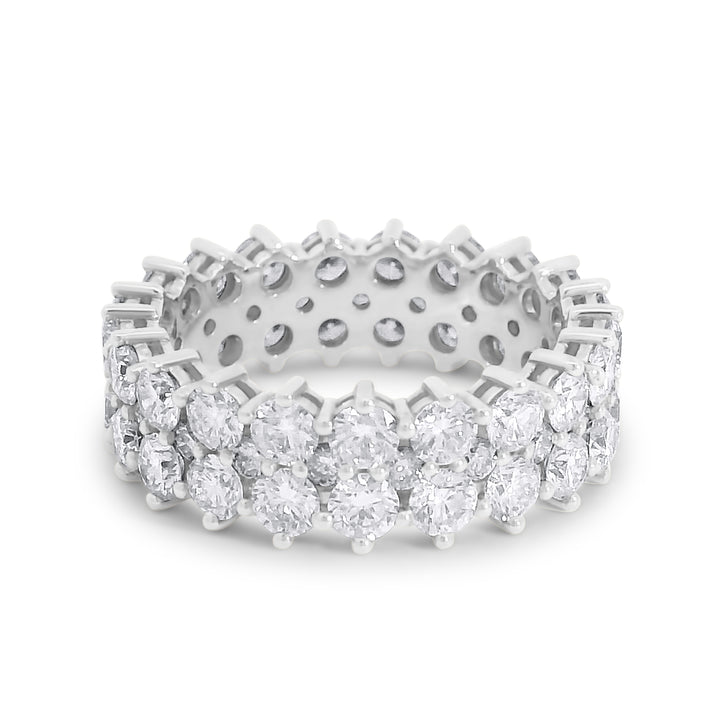 Three Rows Diamond Ring
