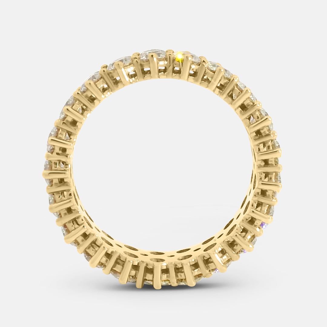 Three Rows Diamond Ring