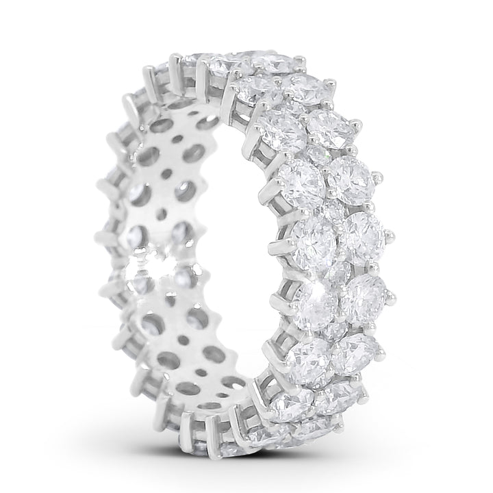 Three Rows Diamond Ring