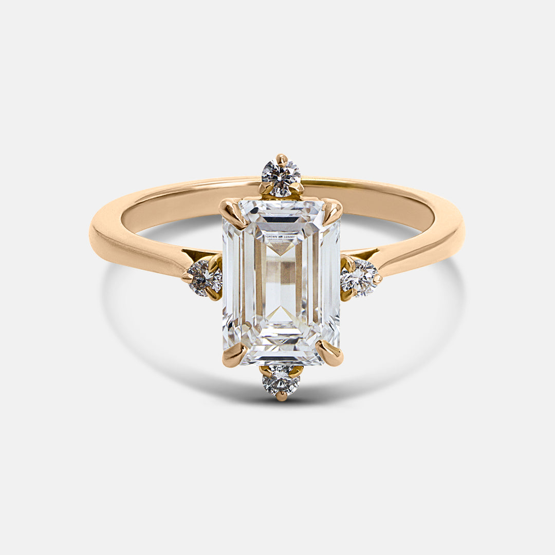 Sarah Emerald Cut Engagement Ring