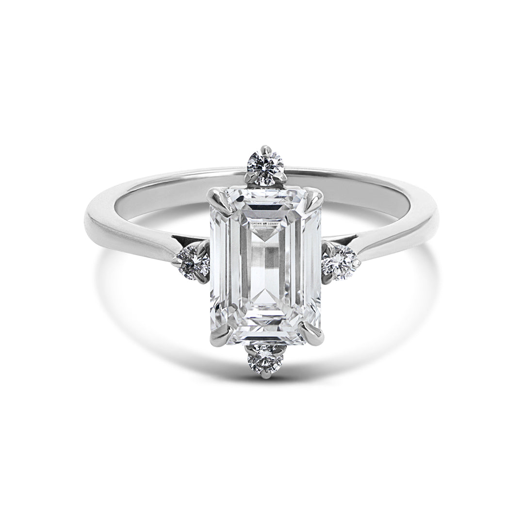 Sarah Emerald Cut Engagement Ring