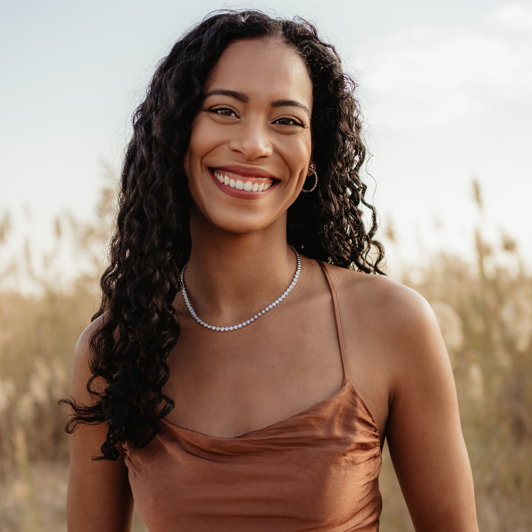 Hexagonal Tennis Necklace (1.9tcw)