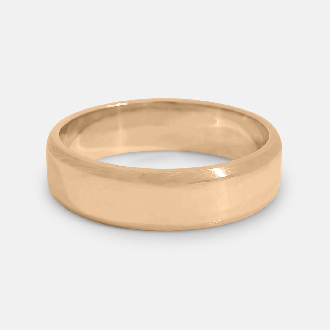 Beveled Edge Cigar Band 6mm