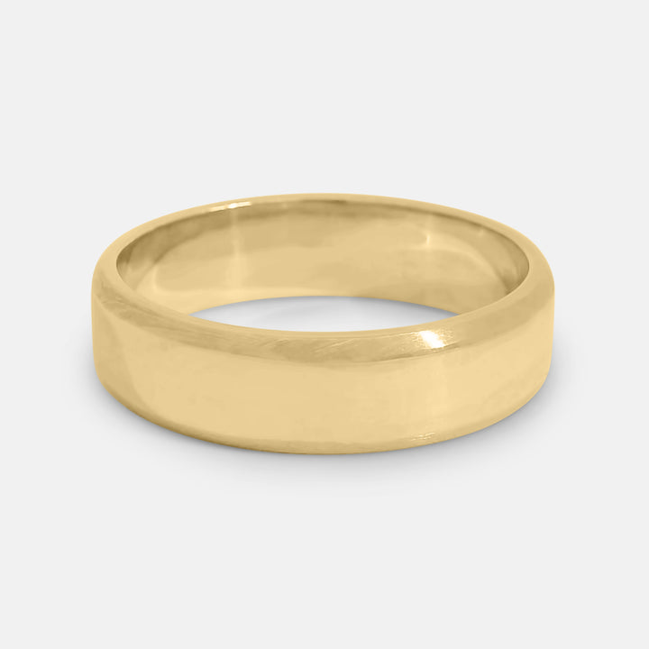 Beveled Edge Cigar Band 6mm