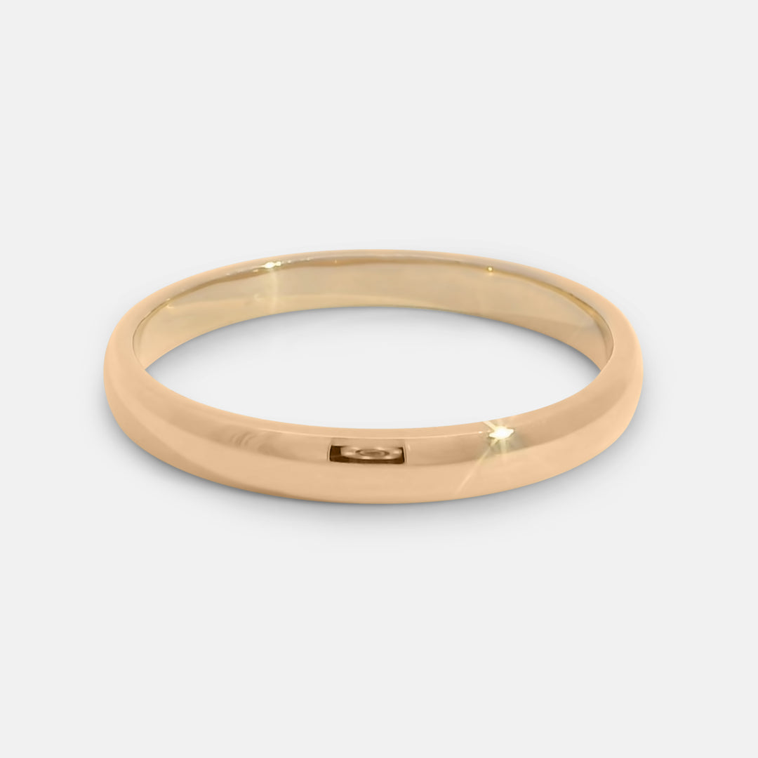 Thin Rounded Polished Men's Wedding Band