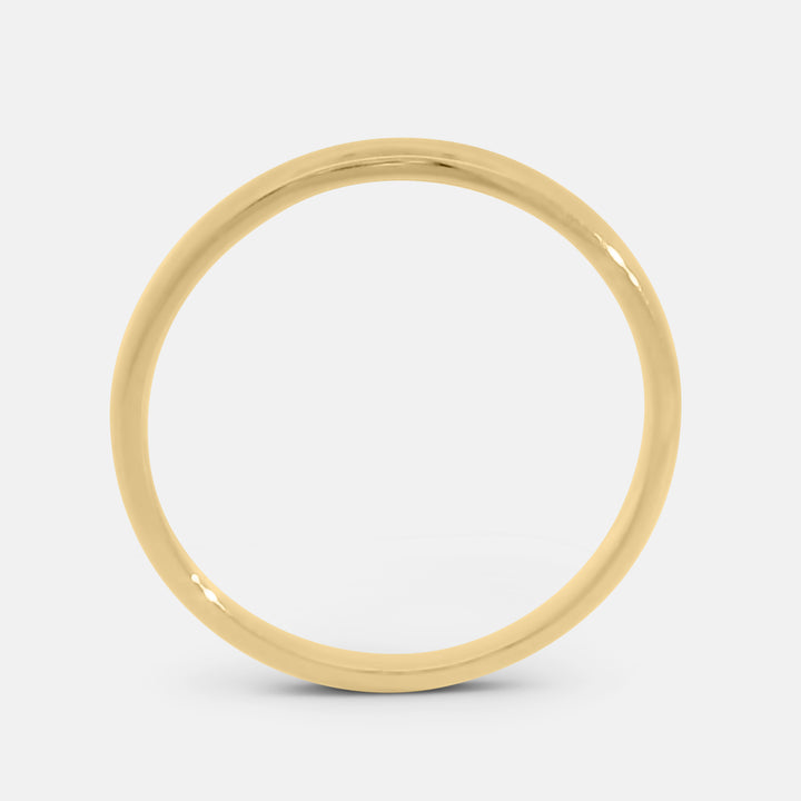 Thin Rounded Polished Men's Wedding Band