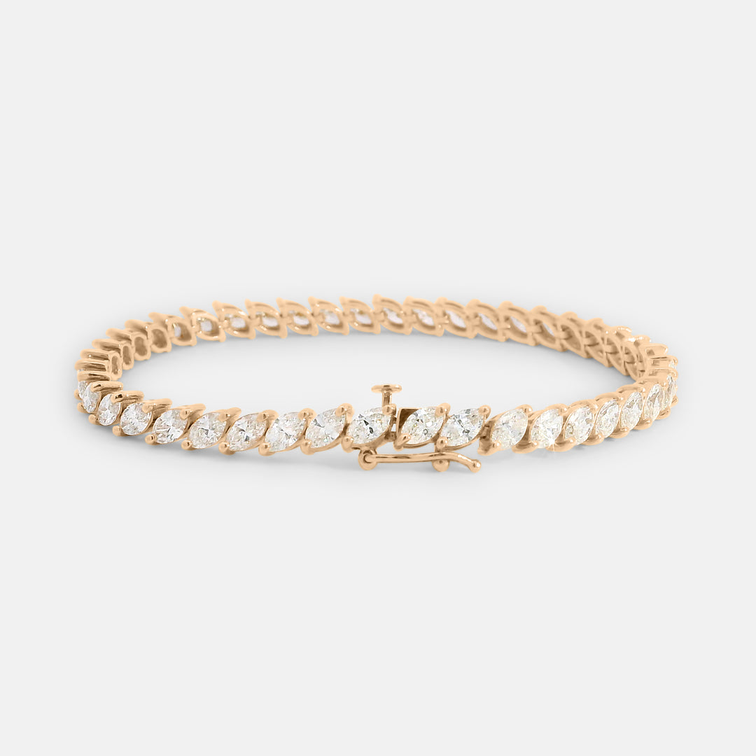 Marquise Tilted Tennis Bracelet