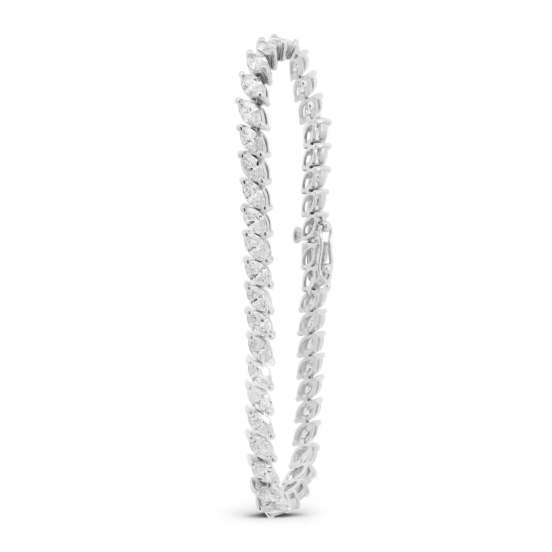 Marquise Tilted Tennis Bracelet