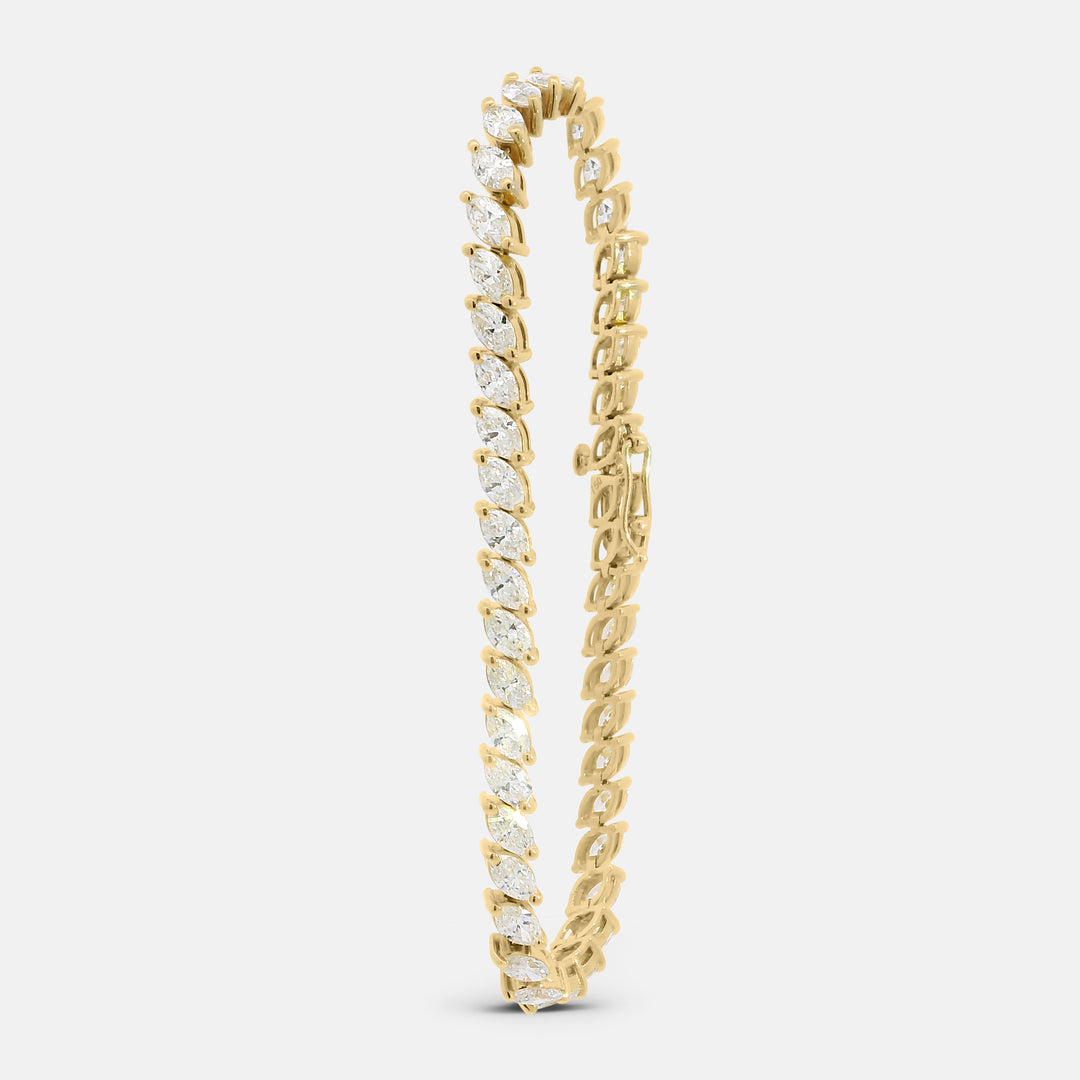 Marquise Tilted Tennis Bracelet