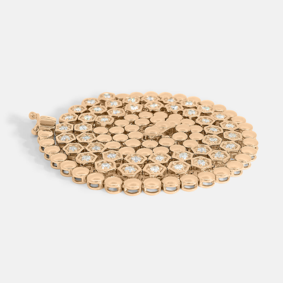 Hexagonal Tennis Necklace (1.9tcw)