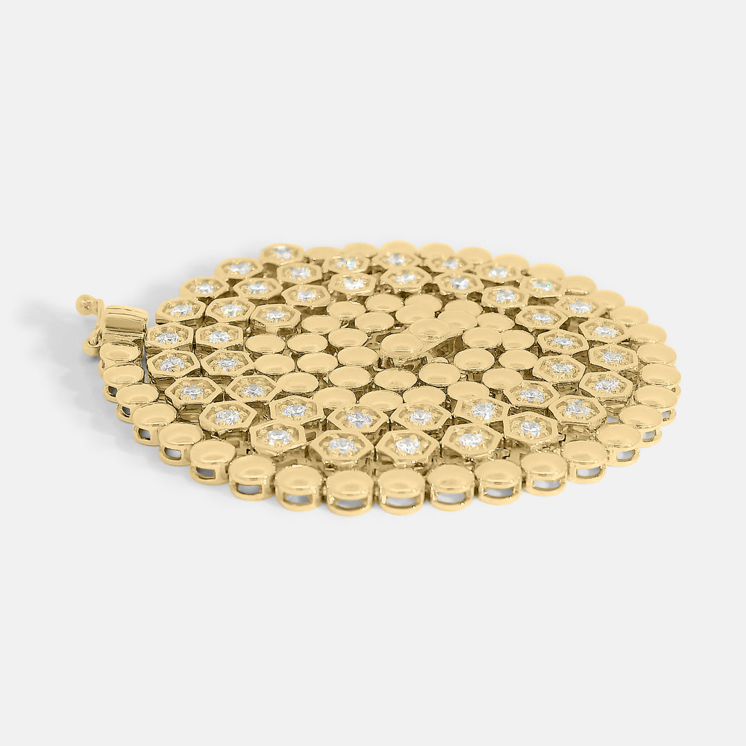 Hexagonal Tennis Necklace (1.9tcw)